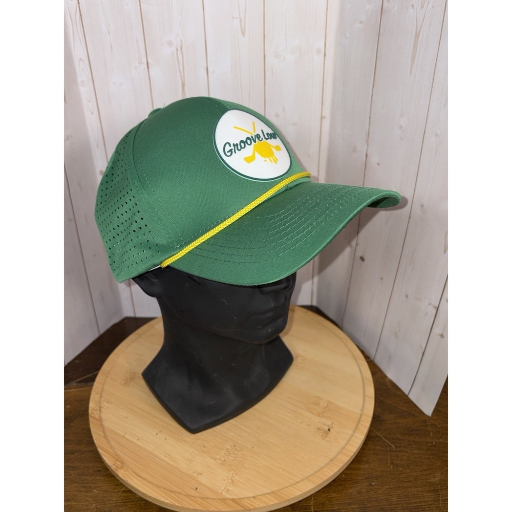 Groove‎ Low Vented Golf Hat Adjustable Green Tropical